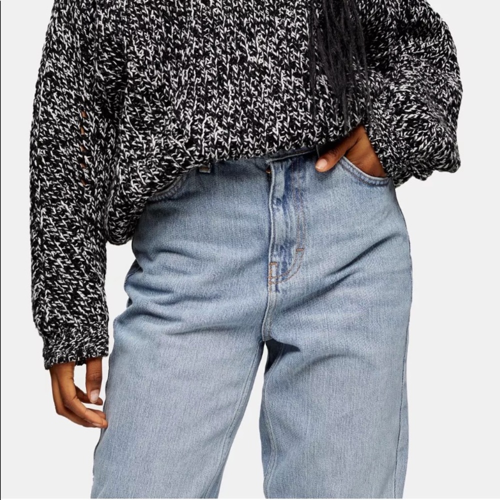 TOPSHOP MOTTO Mom Jeans High Waist Denim